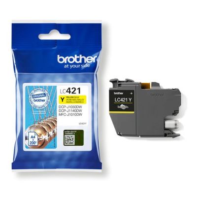 Brother Yellow Ink Cartridge, LC-421Y