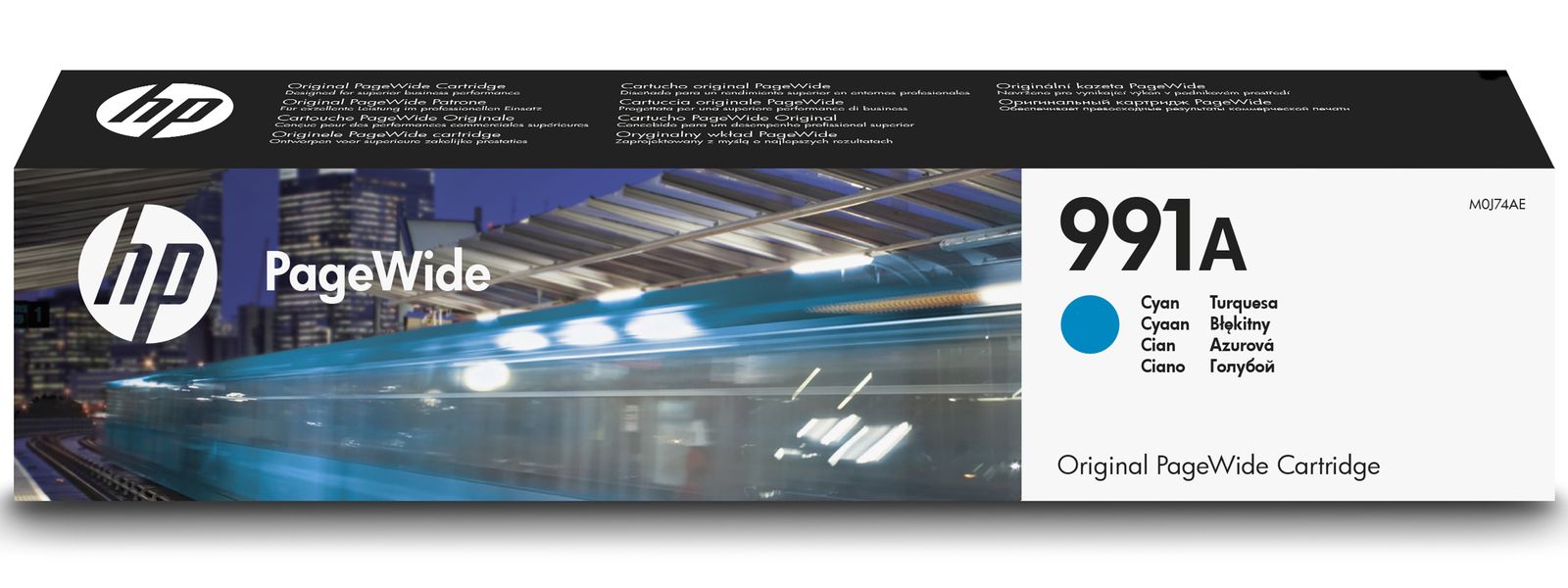 Cyan HP 991 Ink Cartridge - (M0J74AE)