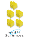 Media Sciences Compatible 5 Yellow Solid Ink Wax Sticks