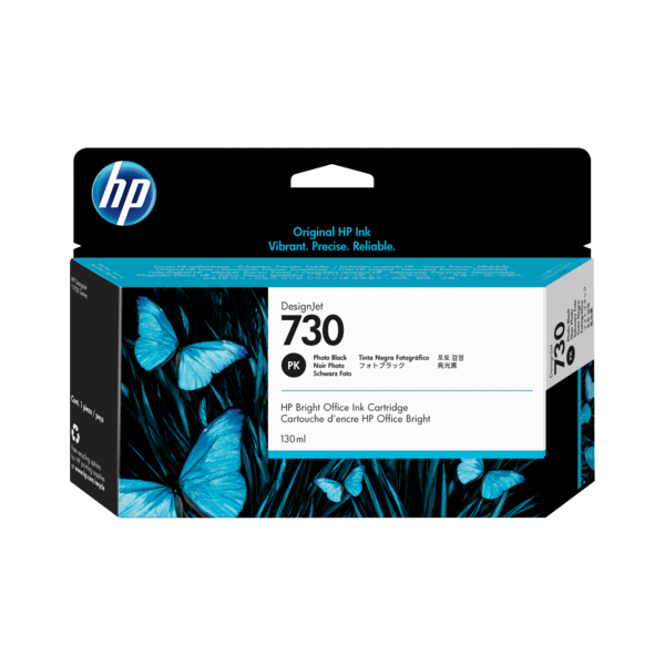 Matte Black HP 730 Ink Cartridge - P2V65A