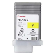 Canon PFI 102Y Yellow Ink Cartridge, 130ml