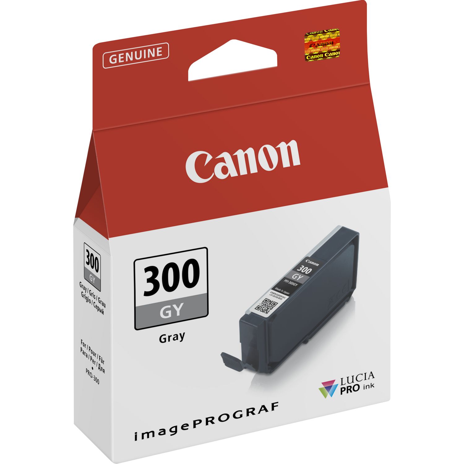 Canon PFI 300G Grey Ink Cartridge, 4200C001