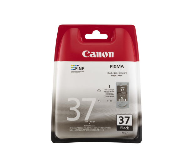 Canon PG-37 Standard Capacity Black Ink Cartridge ( 37BK )