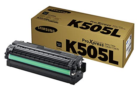 Black Samsung CLT-K505L Toner Cartridge (SU168A) Printer Cartridge