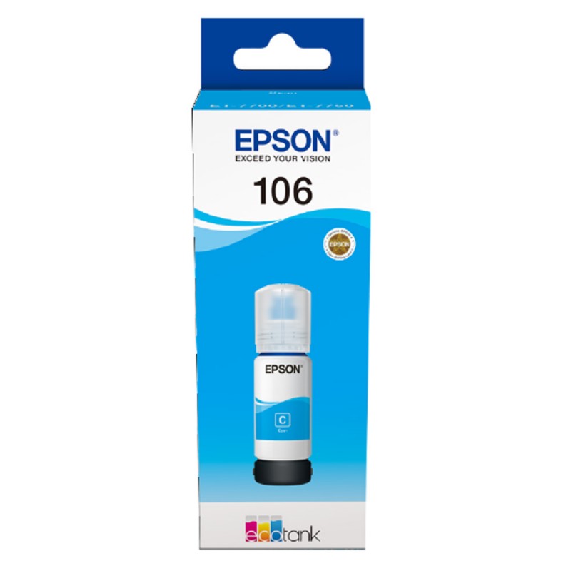 Epson 106 Ecotank Cyan Ink Bottle - T00R2