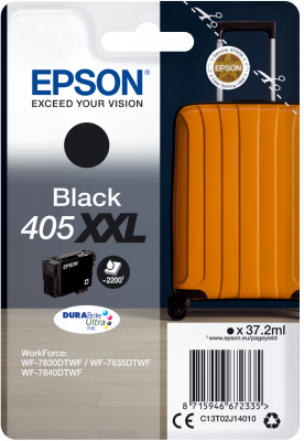 Extra High Capacity Black Epson 405XXL Ink Cartridge - C13T02J140