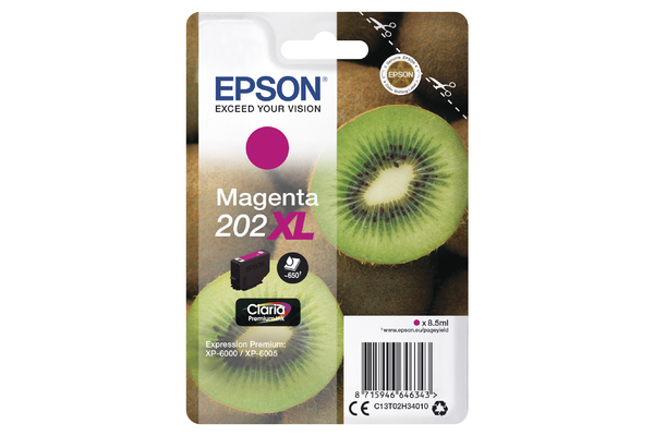 Epson 202XL High Capacity Magenta Ink Cartridge - T02H3 Kiwi Inkjet Printer Cartridge