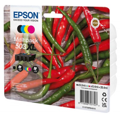 High Capacity Multipack Epson 503XL Ink Cartridge - T09R640