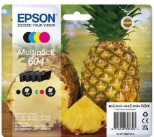 4 Color Epson 604 Ink Cartridge Multipack - T10G640 Pineapple