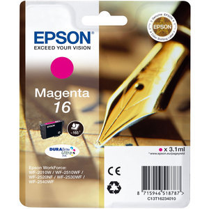 Magenta Epson 16 Ink Cartridge (T1623) Printer Cartridge