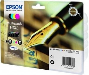 4 Colour Multipack Epson 16XL Ink Cartridge (T1636) Printer Cartridge