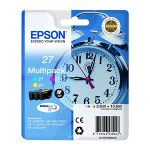 3 Colour Epson 27 Ink Cartridge T2705 Printer Cartridge