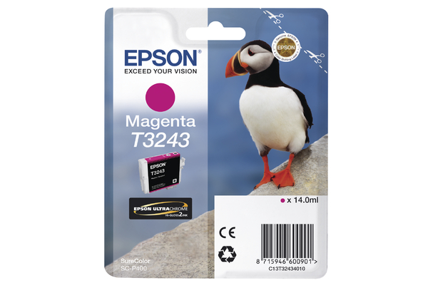 Magenta Epson T3243 Ink Cartridge (T3243) Printer Cartridge