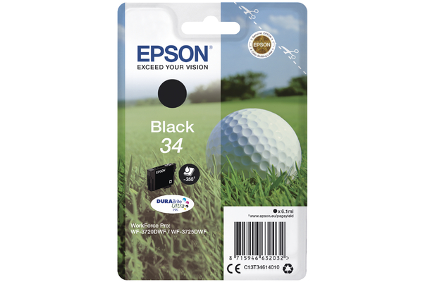 Black Epson 34 Ink Cartridge (T3461) Printer Cartridge