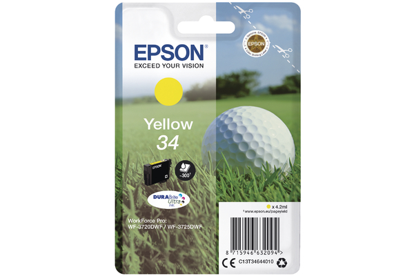 Yellow Epson 34 Ink Cartridge (T3464) Printer Cartridge