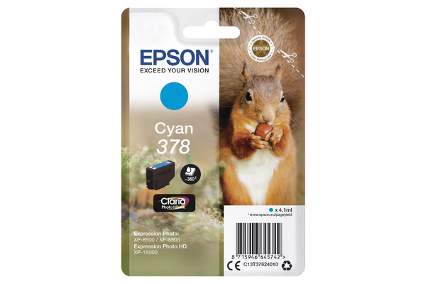 Cyan Epson 378 Ink Cartridge (T3782) Printer Cartridge