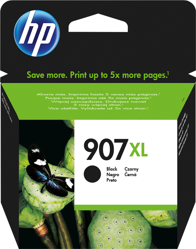 Extra High Capacity Black HP 907XL Ink Cartridge - T6M19AE