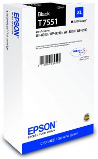 Black Epson T7551 Ink Cartridge (C13T755140) Printer Cartridge