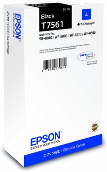 Black Epson T7561 Ink Cartridge (C13T756140) Printer Cartridge
