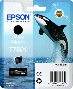 Photo Black Epson T7601 Ink Cartridge (C13T76014010) Printer Cartridge
