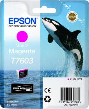 Magenta Epson T7603 Ink Cartridge (C13T76034010) Printer Cartridge