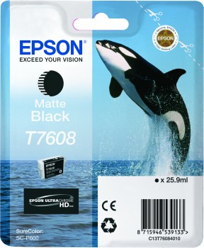 Matte Black Epson T7608 Ink Cartridge (C13T76084010) Printer Cartridge