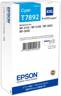 Cyan Epson T7892 XXL Ink Cartridge (C13T78924010) Printer Cartridge