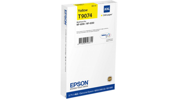 Yellow Epson T9074 XXL Ink Cartridge (C13T970440) Printer Cartridge