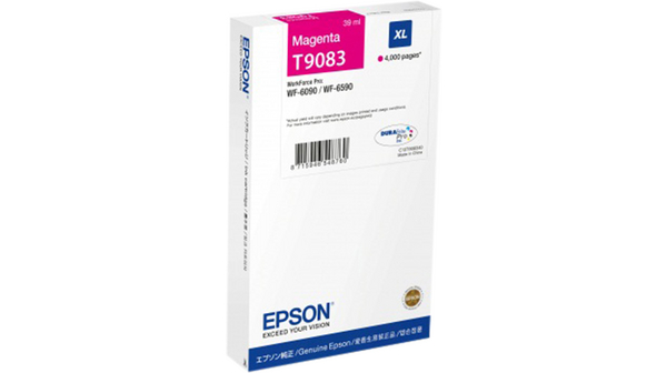 Magenta Epson T9083 Ink Cartridge (C13T908340) Printer Cartridge