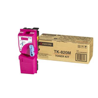 Magenta Kyocera TK-820M Toner Cartridge (TK820M) Printer Cartridge