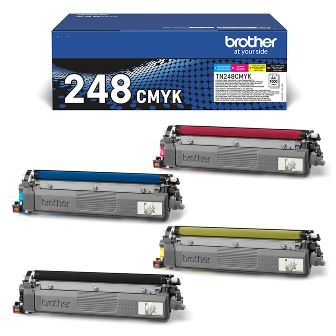 4 Colour Multipack Brother TN-248CMYK Toner Cartridge (TN248CMYK) Printer Cartridge