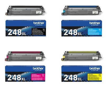 4 Colour Multipack Brother TN-248XLCMYK High Capacity Toner Cartridge (TN248XLCMYK) Printer Cartridge