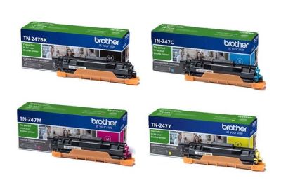 4 Colour Multipack Brother TN-247CMYK Toner Cartridge (TN247CMYK) Printer Cartridge