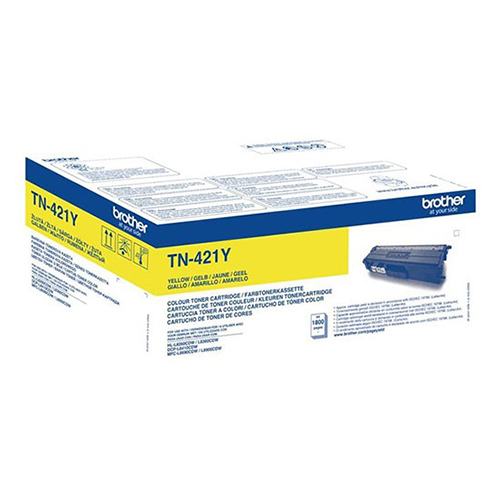 Yellow Brother TN-421Y Toner Cartridge (TN421Y) Printer Cartridge