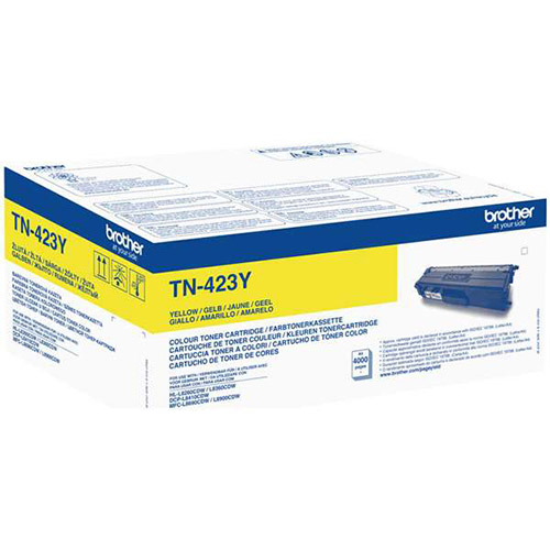 Yellow Brother TN-423Y Toner Cartridge (TN423Y) Printer Cartridge