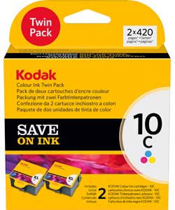 Kodak No 10 Pigment Twin Colour Ink Cartridges - 3958022