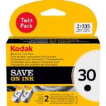 Kodak No 30 Pigment Twin Black Ink Cartridges - 3958030