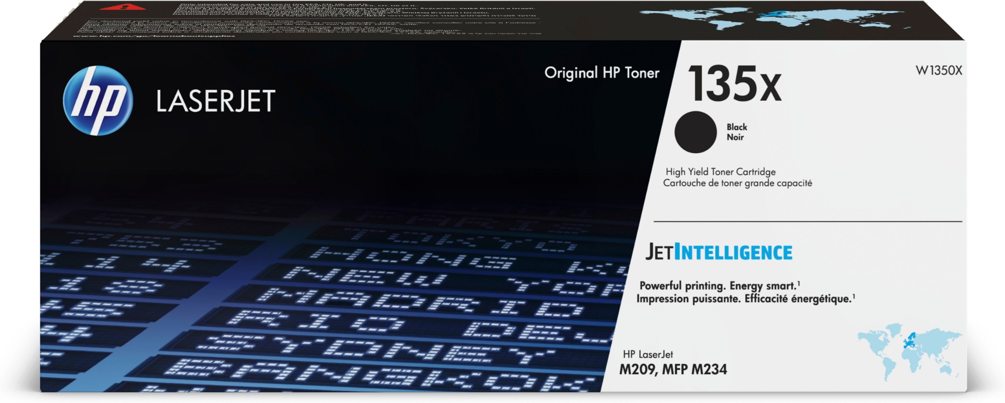 HP 135X High Capacity Black Toner Cartridge, 2.400 Page Yield