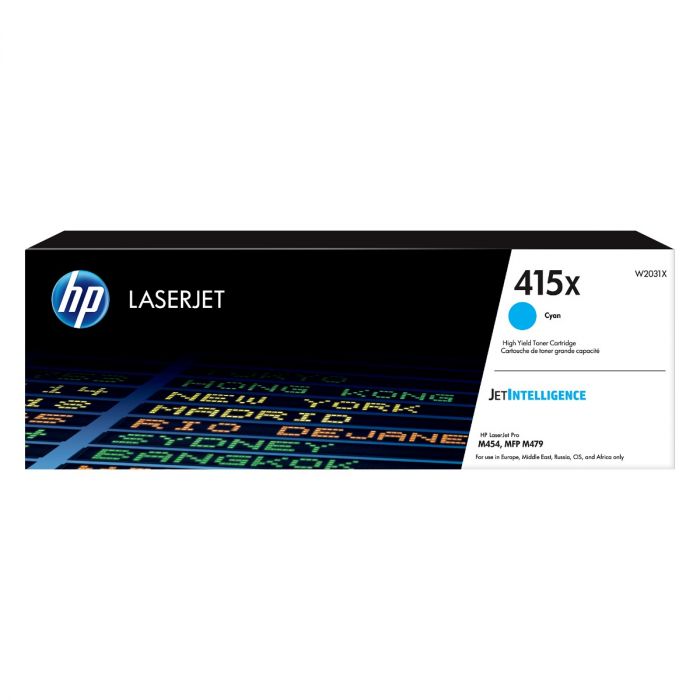 HP W2031X High Capacity Cyan (415X) Toner Cartridge - W2031X, 6K Page Yield