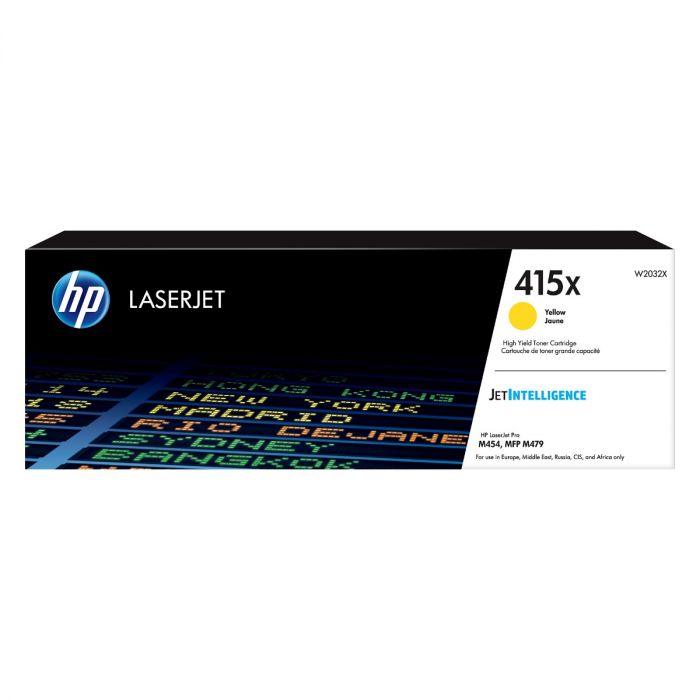 HP W2032X High Capacity Yellow (415X) Toner Cartridge - W2032X,6K Page Yield