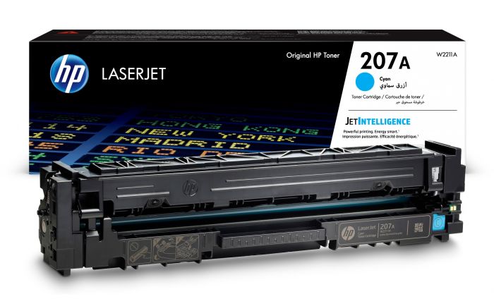 HP 207A Cyan Toner Cartridge, 1.250 Page Yield