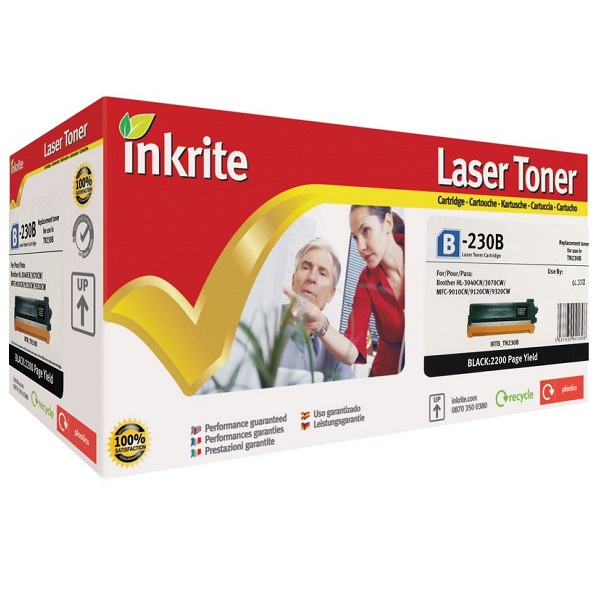 Inkrite Premium Black Toner Cartridge for Brother TN-230BK