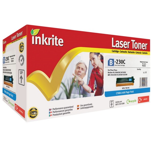 Inkrite Premium Cyan Toner Cartridge for Brother TN-230C