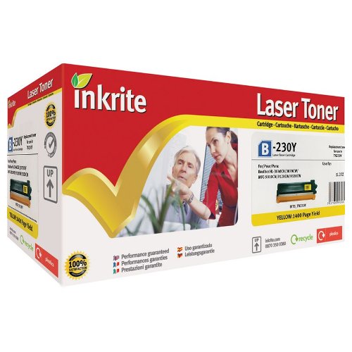 Inkrite Premium Yellow Toner Cartridge for Brother TN-230Y