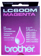 Brother LC-600M Magenta Ink Cartridge (Clear Pack)