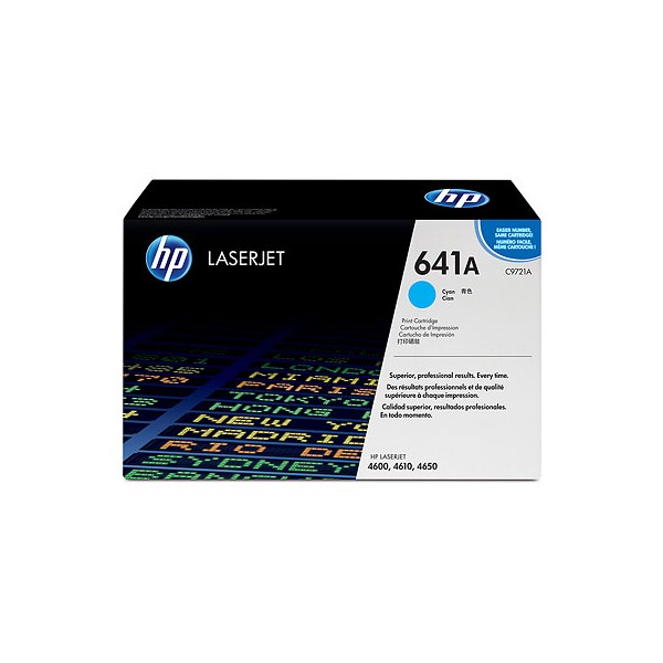 HP C9721A Cyan (641A) Toner Cartridge