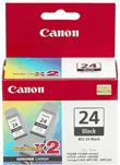 Canon BCI-24 Twin Pack Black Ink Cartridges ( 24 Black )