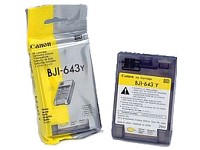 Canon BJI 643Y Yellow Ink Cartridge, 29ml