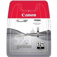 Canon CLI-521 Black Ink Cartridge (521BK) - CLI-521 BK - 2933B001