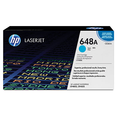 HP CE261A Cyan (648A) Toner Cartridge - CE 261A